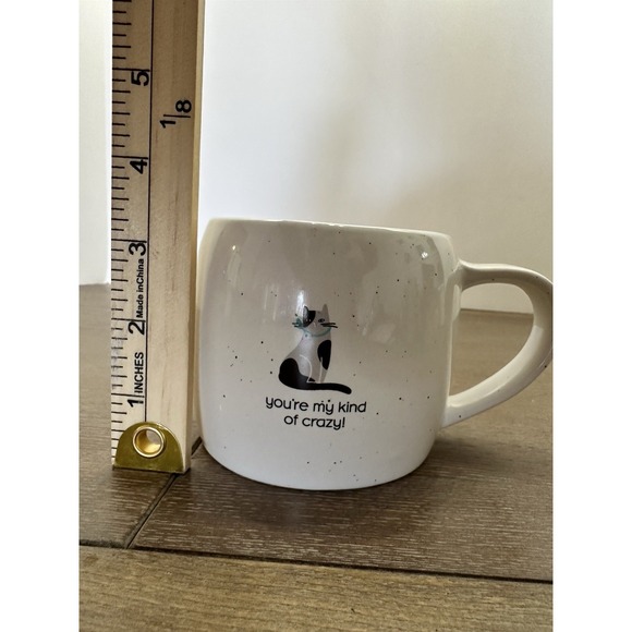 You're My Kind Of Crazy- Karma Gifts Cat Tapered Mug, 5.1-inch Length,Mugs - Picture 7 of 7